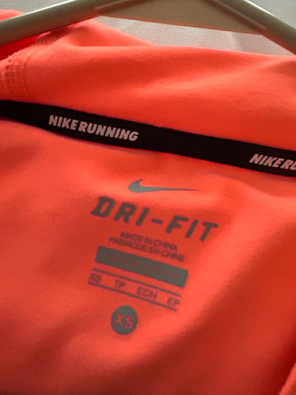 Nike Dri Fit Orange Long Sleeve NWOT - Picture 2 of 2